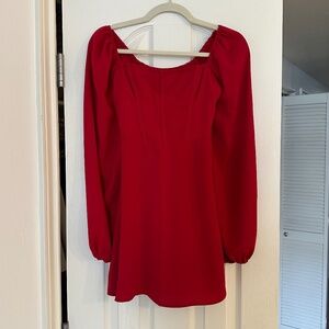 Hollister - Red Corset Bodice Mini Dress - XS